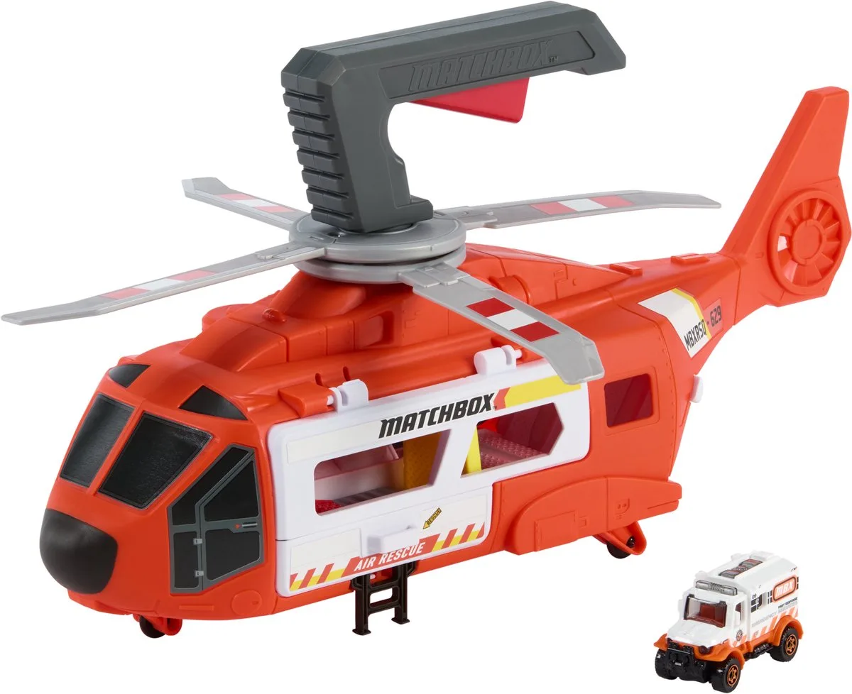Action Drivers - Reddingshelikopter de Matchbox en Multicolore – photo du produit