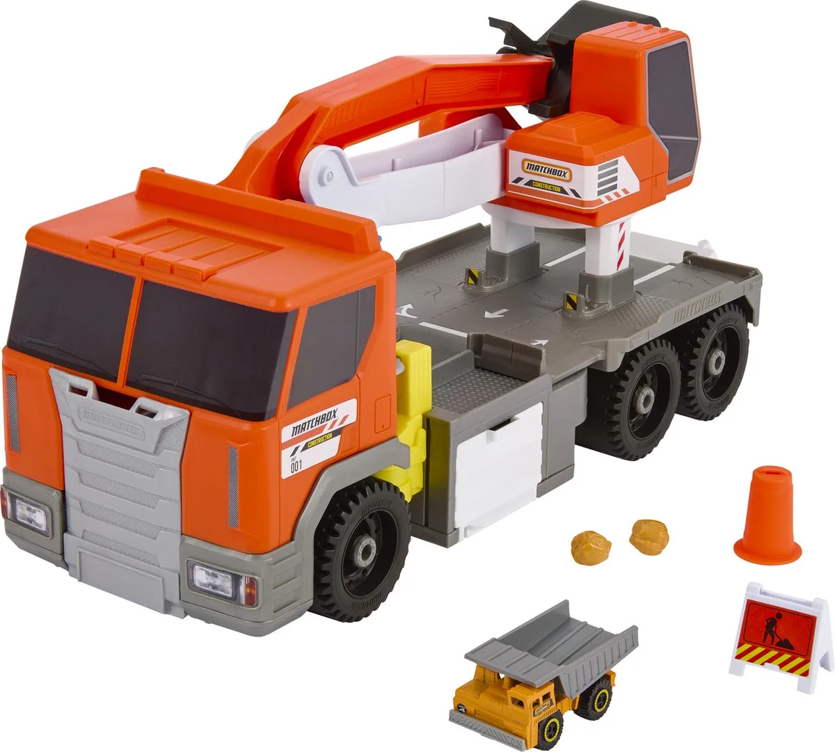 Action Drivers - Transforming Excavator - Speelgoedvoertuig de Matchbox en Multicolore – photo du produit