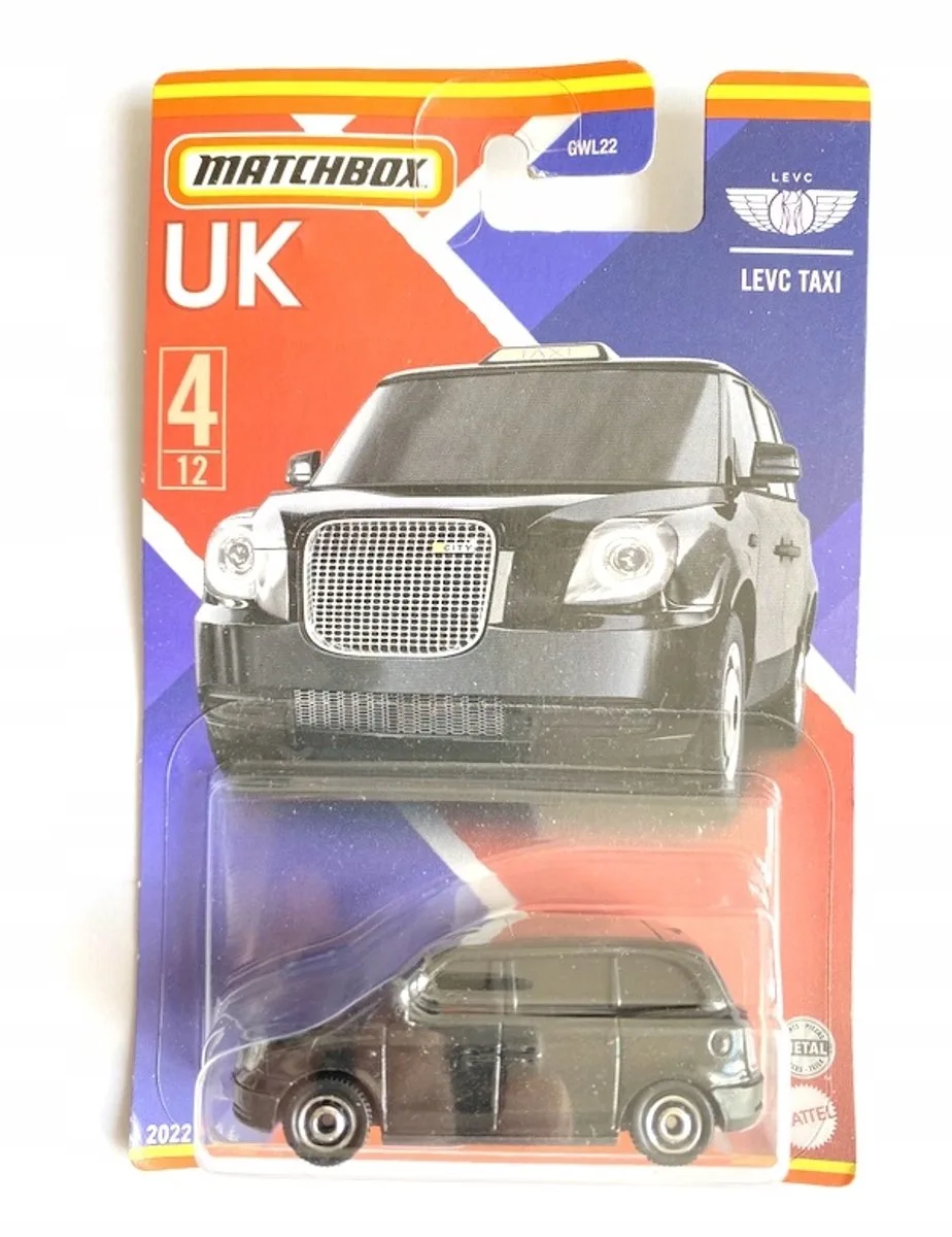 LEVC TX Taxi Londen - Britten Model Auto fra Matchbox i Sort – produktbillede