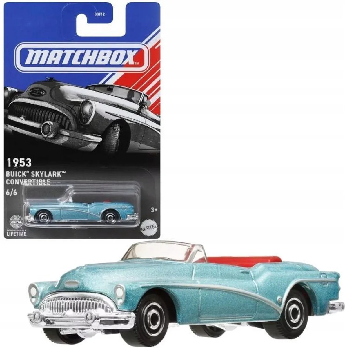 Matchbox 1953 Buick Skylark Convertible - Schaal 1:64 de Matchbox en Turquoise – photo du produit