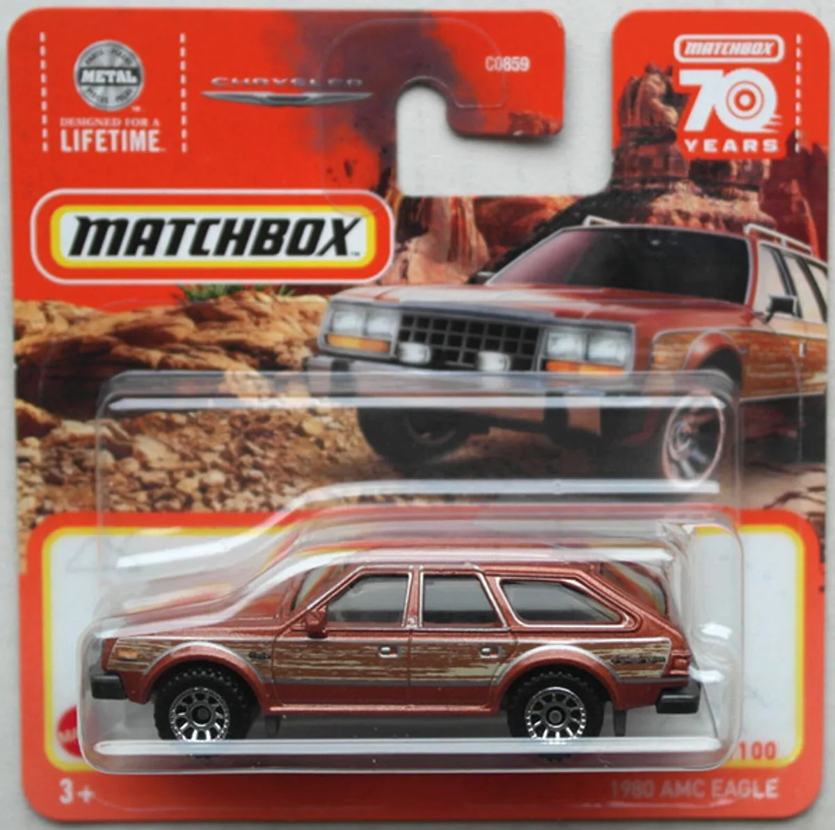 MATCHBOX 1980 AMC EAGLE 11-100 BRONS (1:64) METAL 70 YEARS SERIE de Matchbox en Wood – photo du produit