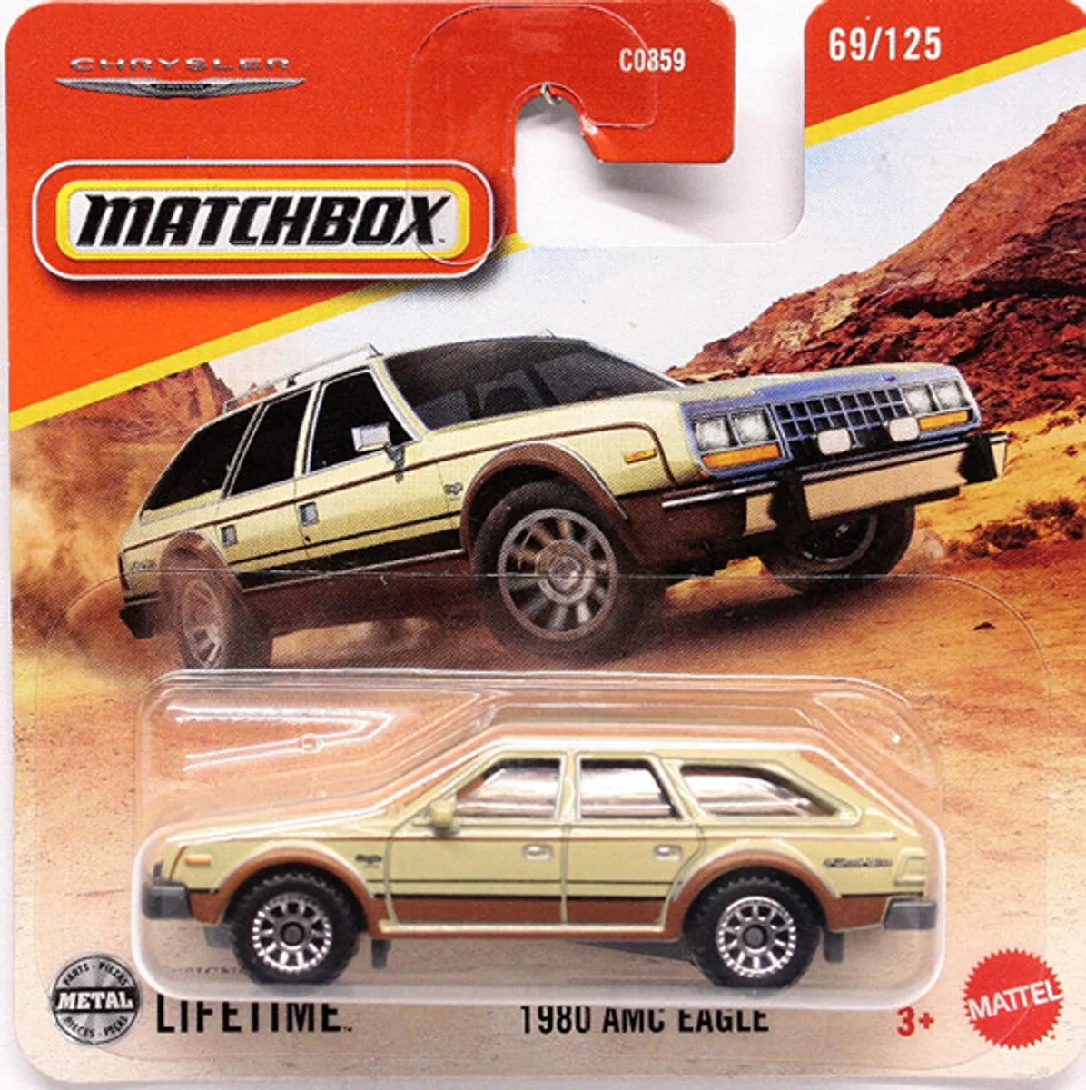 MATCHBOX 1980 AMC EAGLE 69-125 (1:64) SHORT CARD van Matchbox in Beige brown – productfoto