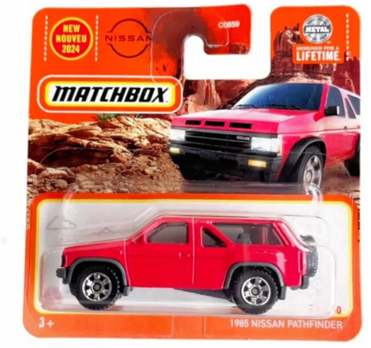 Matchbox 1985 Nissan Pathfinder - Metalen Off-Road Modelauto från Matchbox i Röd – produktbild