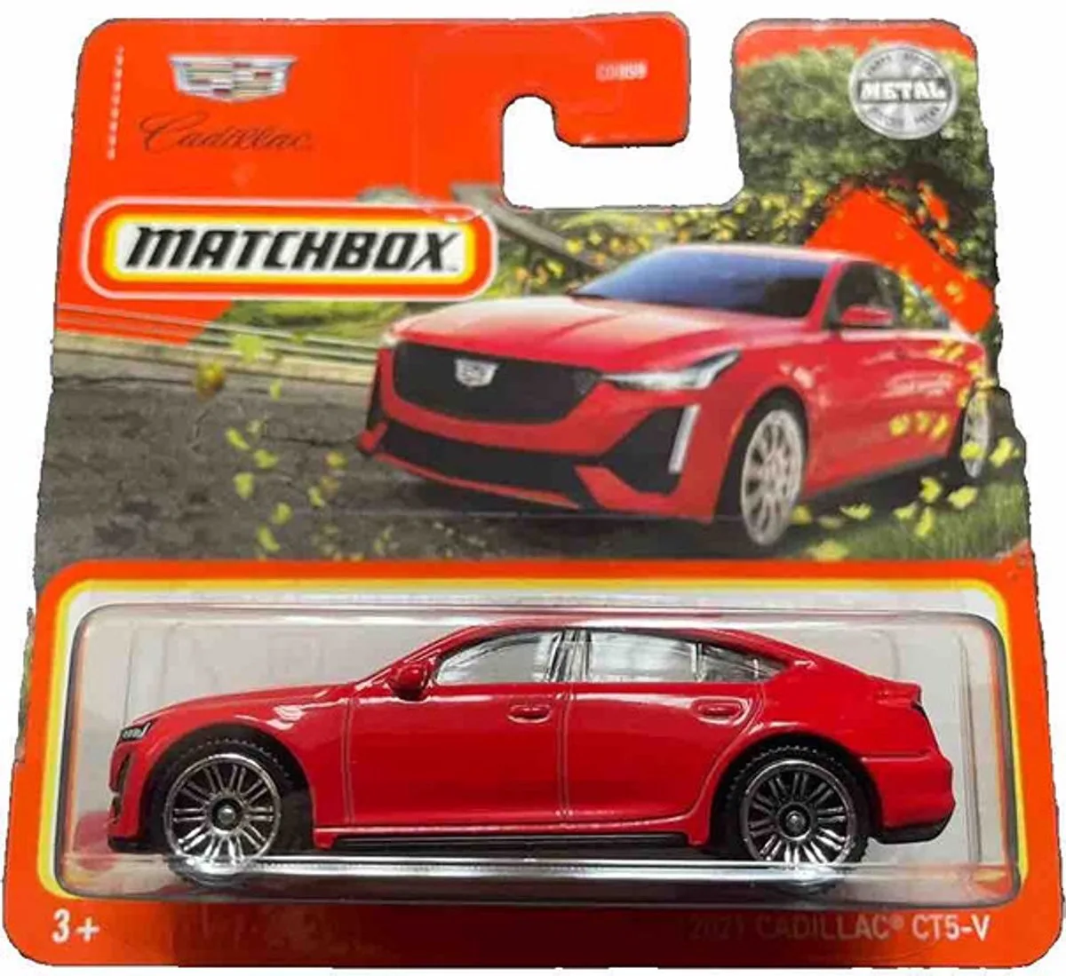 MATCHBOX 2021 CADILLAC CT5-V 72/100 METAL (1:64) SHORT CARD de Matchbox en Racing red – photo du produit