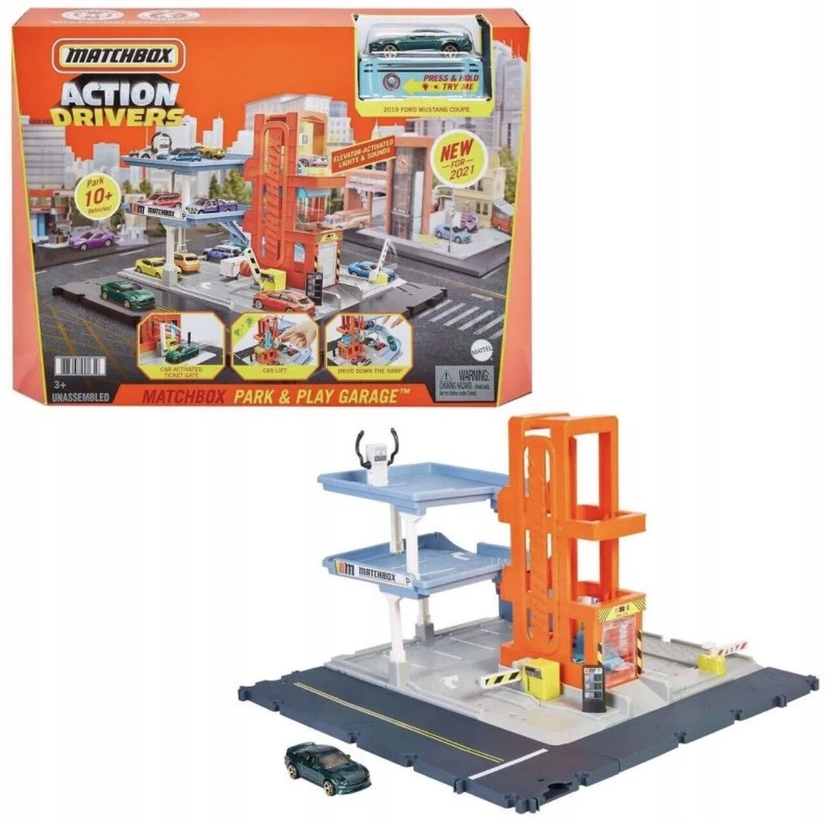 Park & Play Garage de Matchbox en Multicolore – photo du produit