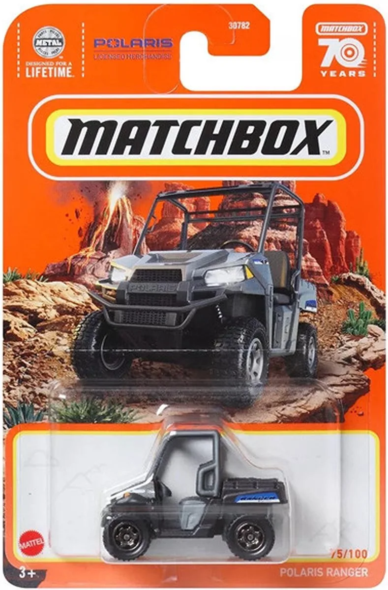 POLARIS RANGER BLUE GREY 1:64) 70 JEARS SERIE de Matchbox en Bleu, Gris – photo du produit