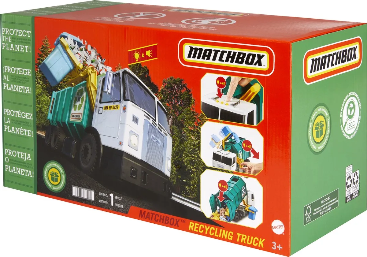 Recycling Vrachtwagen från Matchbox i Flerfärgad – produktbild
