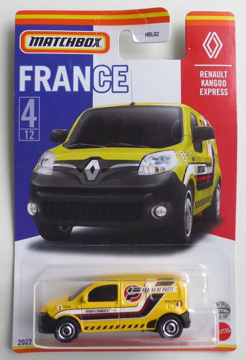 Renault Kangoo Express Speelgoedauto 1:64 de Matchbox en Jaune – photo du produit