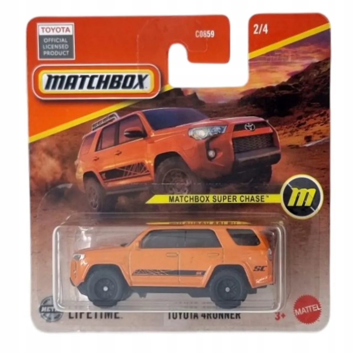 Super Chase Toyota 4Runner 1:64 - Collectorsitem von Matchbox in Orange – Produktfoto