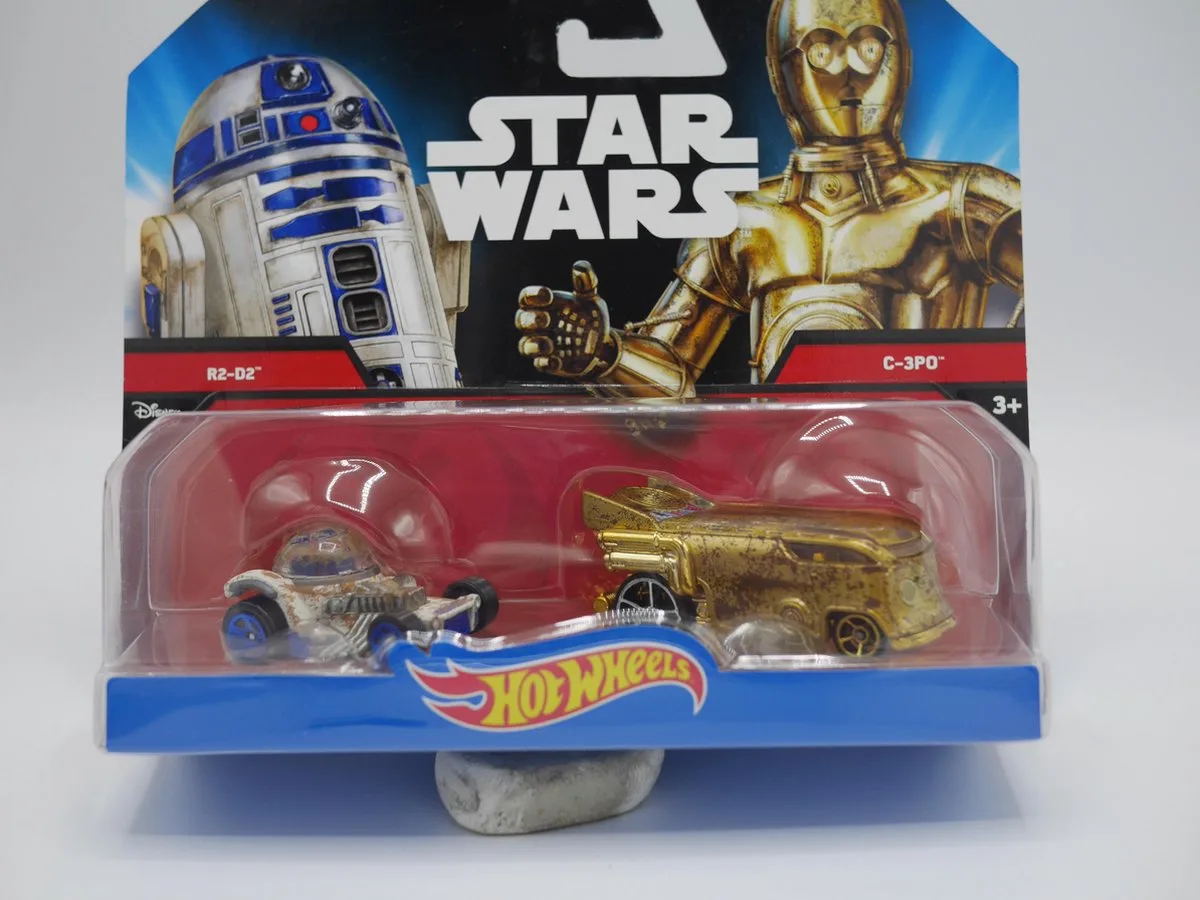 2 Star wars auto's r2d2 en C-3po. van Mattel in Meerkleurig – productfoto