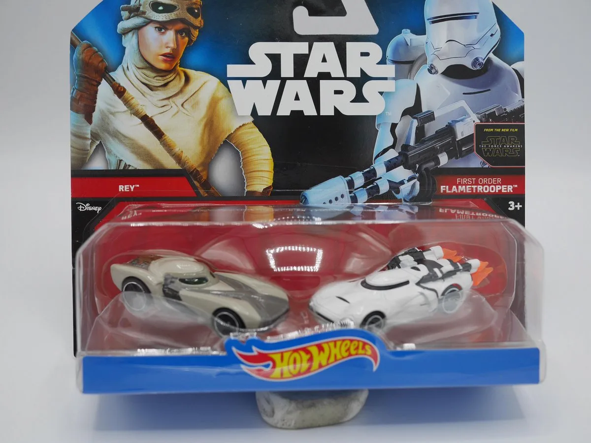 2 Star wars auto's Rev en flametrooper. van Mattel in Meerkleurig – productfoto