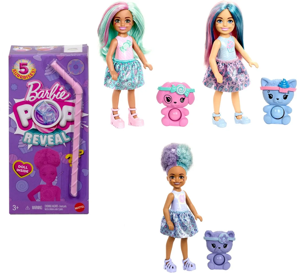 Barbie Barbie Pop Reveal Poppenassortiment van Mattel in Meerkleurig – productfoto