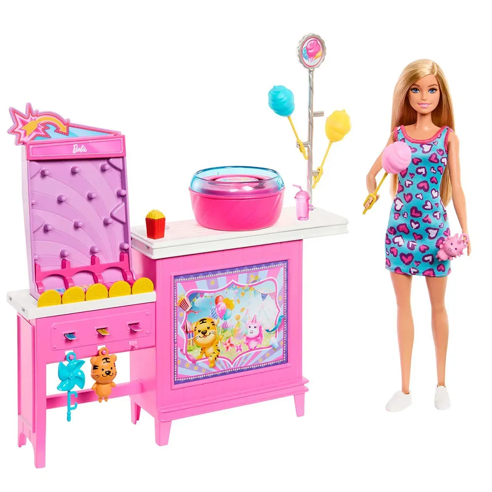 Barbie Sukkerspindsbod-dukke fra Mattel – produktbillede