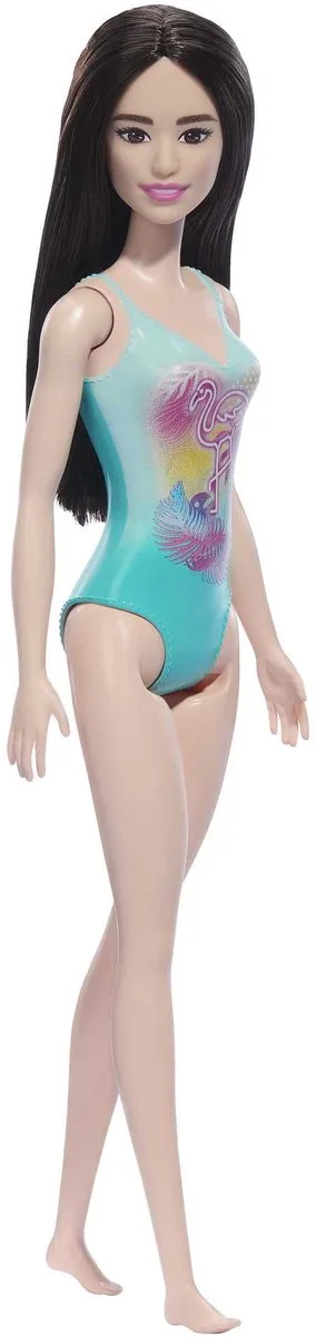 Beach Barbie pop met donker haar 28 cm - Modepop - Strand van Mattel in Multicolor 1 – productfoto