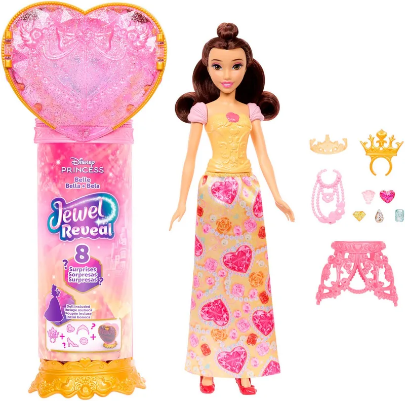 Bella Jewel Reveal Disney Princess Pop fra Mattel – produktbillede 2 af 4