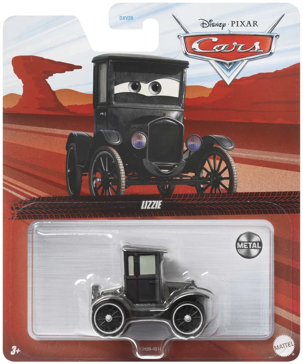 Die-cast auto Disney Cars 3 - Lizzy de Mattel en Noir – photo du produit