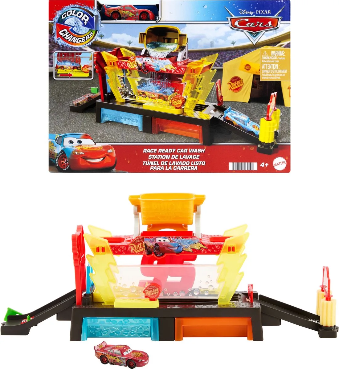 Cars Lavage De Voitures De Course de Mattel en Multicolore – photo du produit