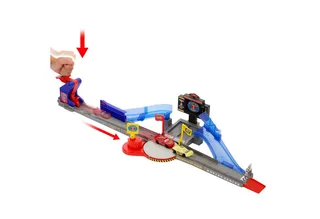 Disney en Pixar Cars Piston Cup Stuntbaan Speelset - Met Bliksem McQueen speelgoedauto von Mattel in Mehrfarbig – Produktfoto 2 von 5