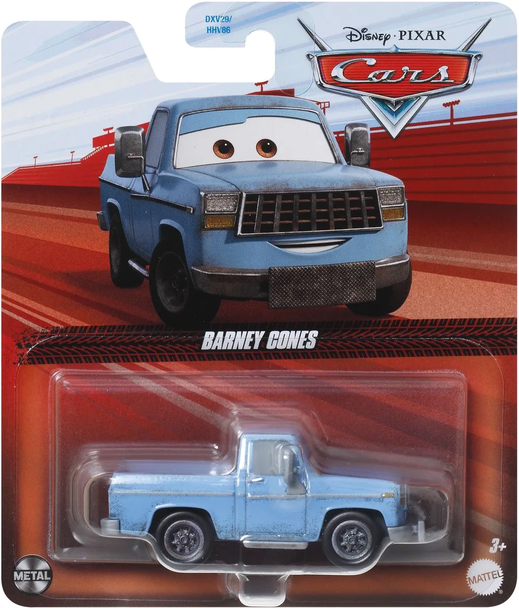 Disney Pixar Cars Disney and Pixar Cars Barney Cones de Mattel en Bleu clair – photo du produit