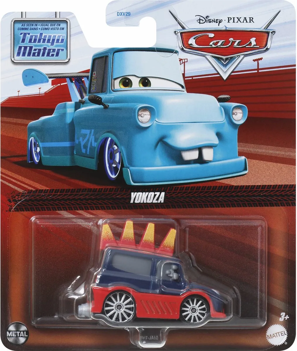 Disney Pixar Cars Disney and Pixar Cars Yokoza van Mattel in Blauw, Rood – productfoto