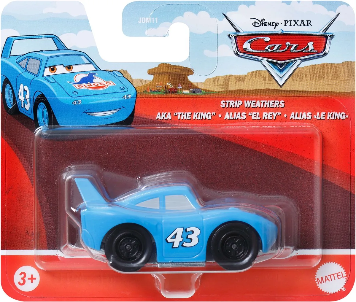 Disney Pixar Cars JDM16 speelgoedvoertuig från Mattel i Blå – produktbild