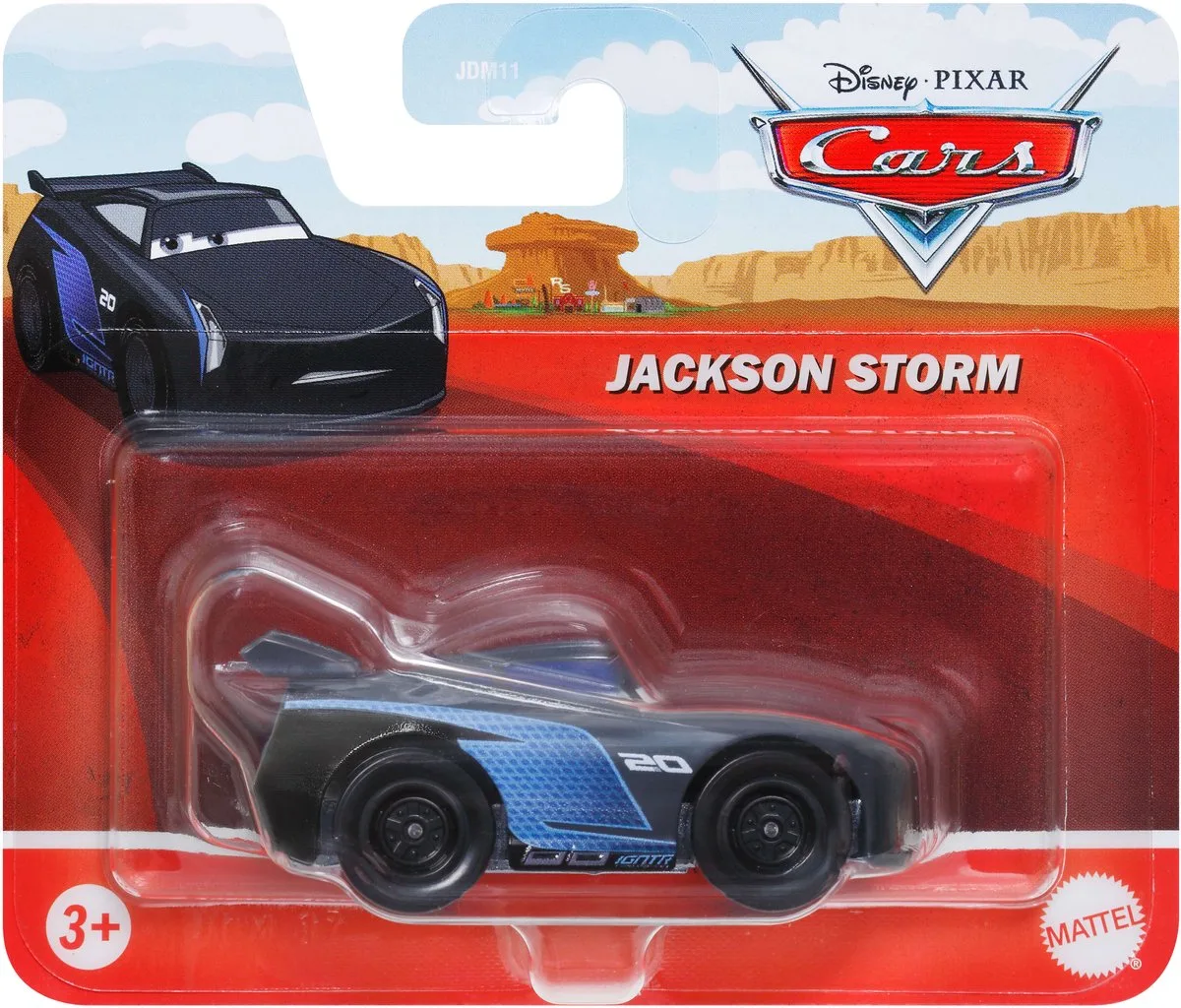 Disney Pixar Cars JDM17 speelgoedvoertuig van Mattel in Zwart, Blauw – productfoto