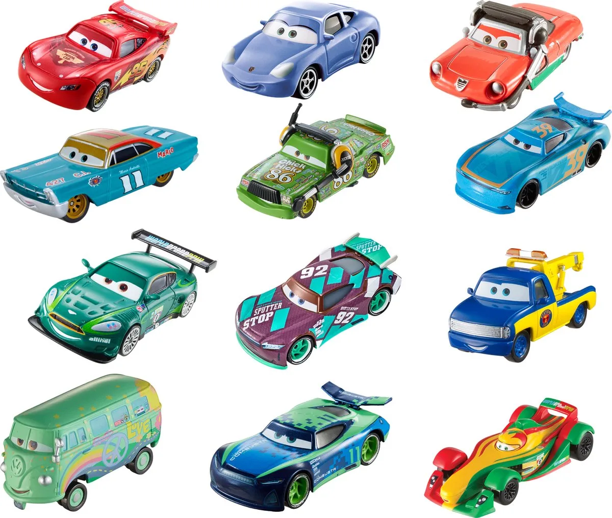 Disney Pixar Cars Verrassingsitem Metalen Singles Clipstrip de Mattel en Multicolore – photo du produit