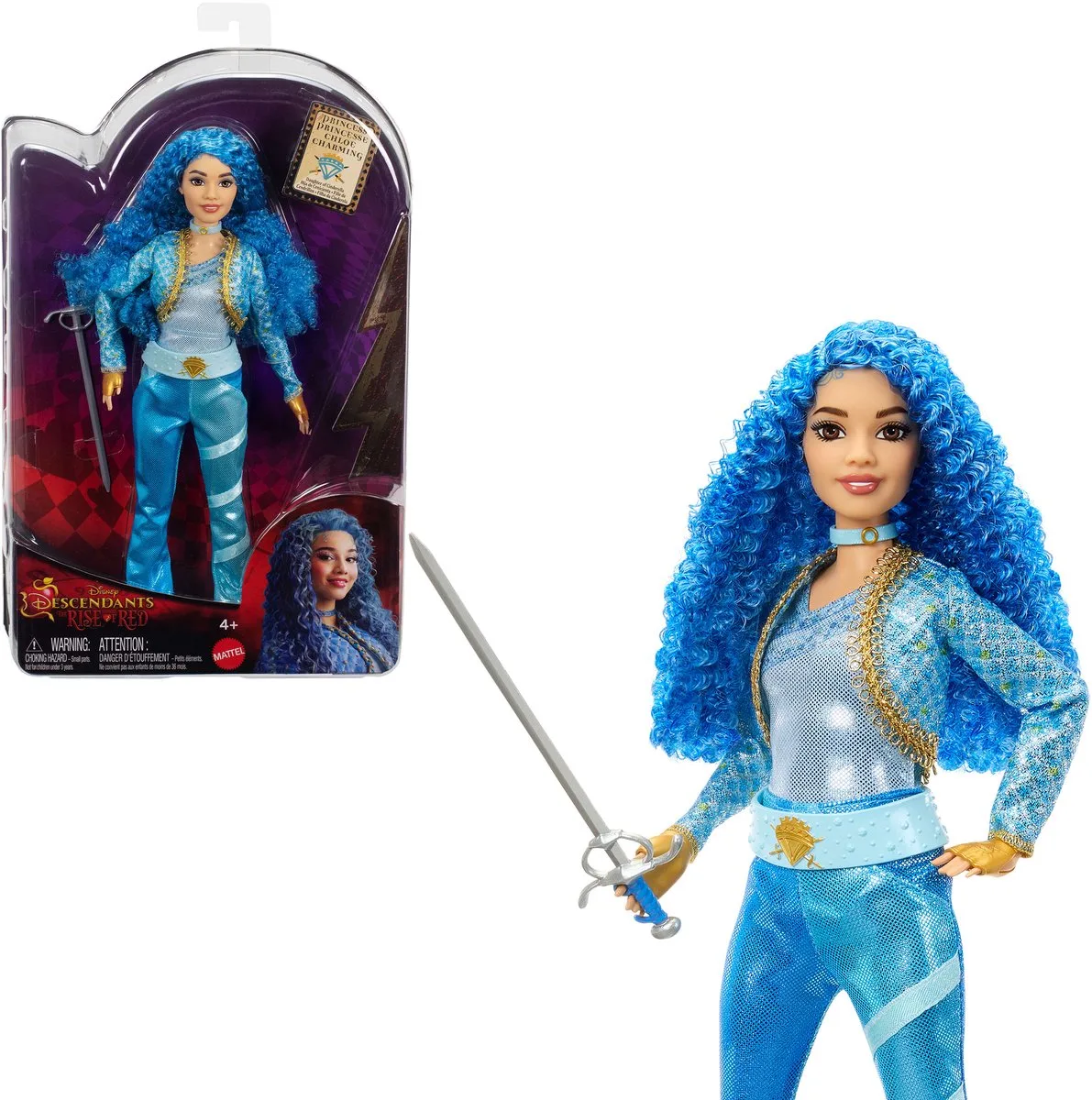 Disney pop Chloe Assepoester dochter Descendants 4 blauw. van Mattel in Meerkleurig – productfoto