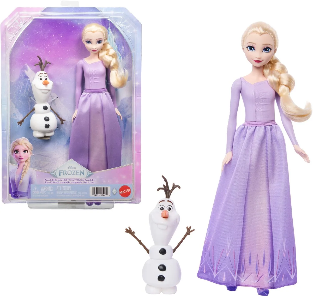 Disney Princess Disney Frozen Arendelle Elsa & Olaf Doll & Figure van Mattel in Meerkleurig – productfoto