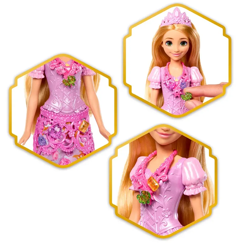 Disney Princess Jewel Reveal - Modepop fra Mattel i Rapunzel – produktbillede 2 af 6
