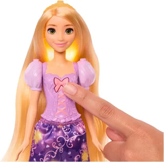 Disney Princess Lichtgevend Haar Rapunzel Modepop - Met 5 manieren om te gloeien från Mattel i Flerfärgad – produktbild 3 av 5