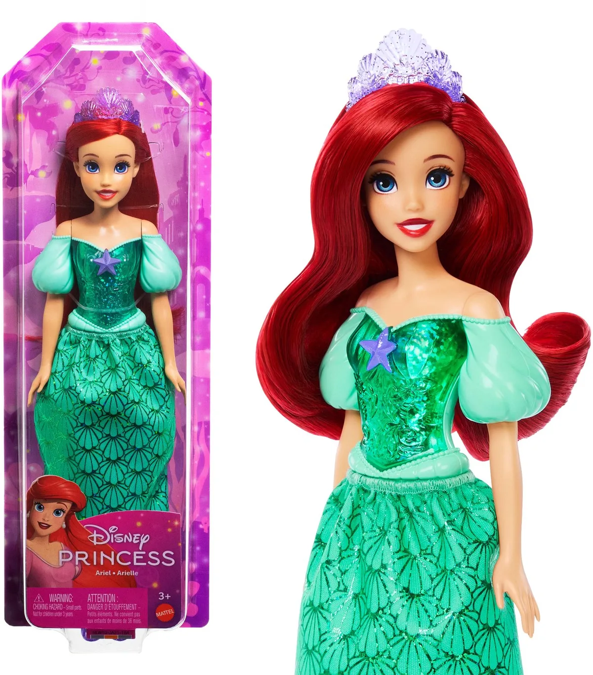 Disney Princess Ariel-dukke fra Mattel i Flerfarvet – produktbillede