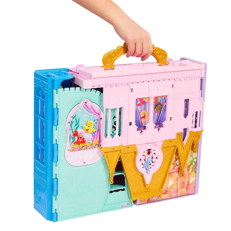 Disney Prinses Rapunzel Pop en Close & Carry Kasteel Speelset - Met 5 speelgebieden en 20 accessoires från Mattel i Flerfärgad – produktbild 6 av 6