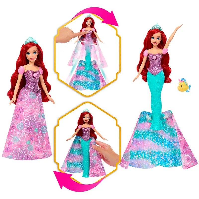 Disney Prinses Transformerende Ariël - Modepop by Mattel in Multicolour – product photo 2 of 6