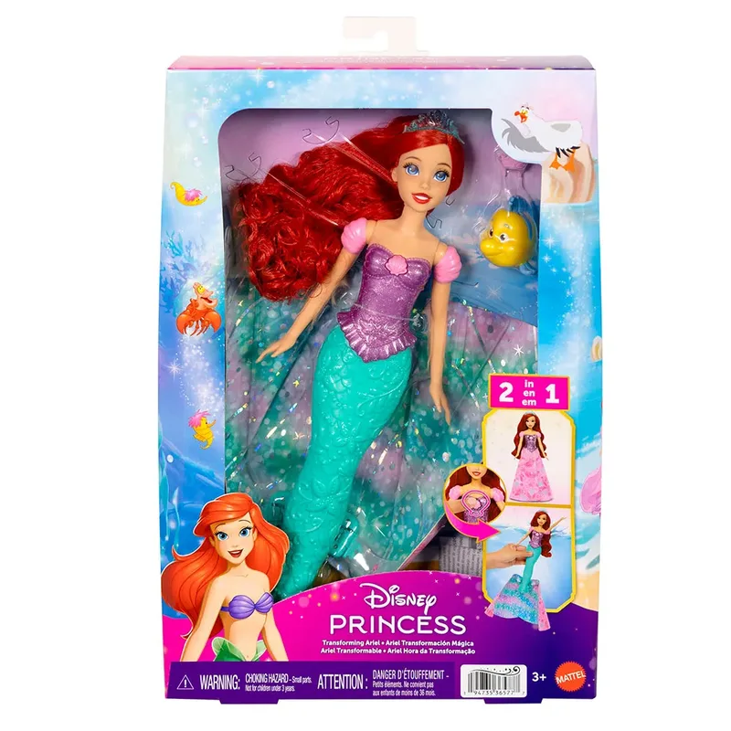 Disney Prinses Transformerende Ariël - Modepop by Mattel in Multicolour – product photo 6 of 6
