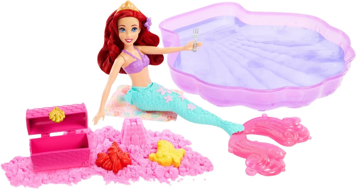 Disney Prinses Zwem en Zand Ariël modepop by Mattel in Multicolour – product photo
