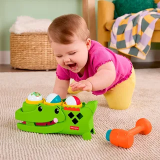 Fisher Price Das Krokodil Schlägt Und Zappelt von Mattel in Mehrfarbig – Produktfoto 4 von 6