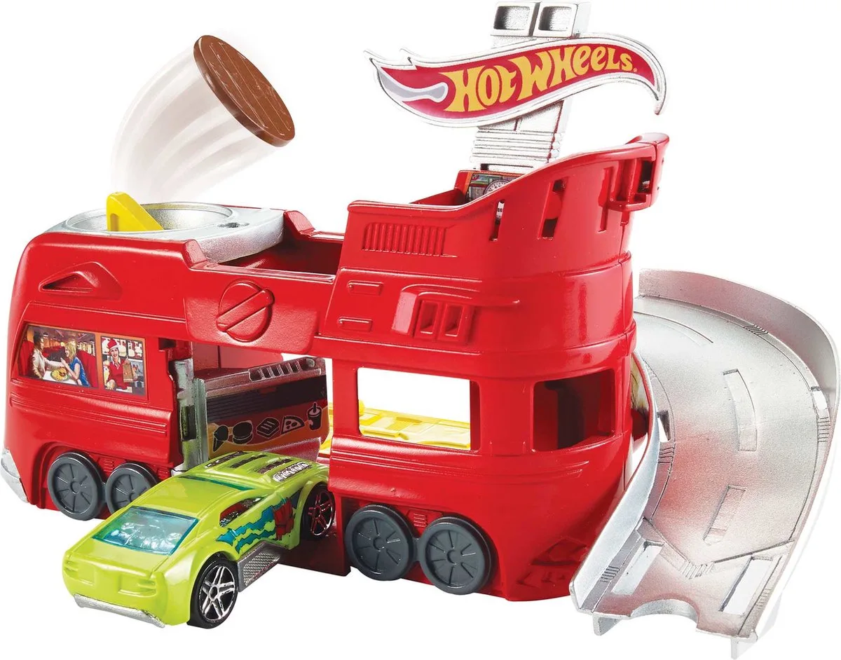 Hot Wheels - Dine&Dash Racebaan - Hot Wheels Uitbreiding - Hot Wheels Baandeel van Mattel in Dine & Dash – productfoto