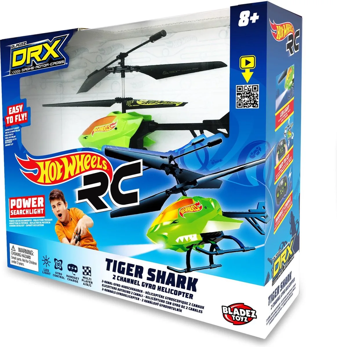 Hot Wheels DRX Tiger Shark Helicopter von Mattel in Grün – Produktfoto