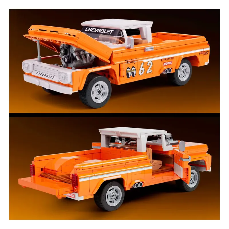 Hot Wheels Elite Series Custom ´62 Chevy Pickup Bouwset 1/16 van Mattel – productfoto 5 van 5
