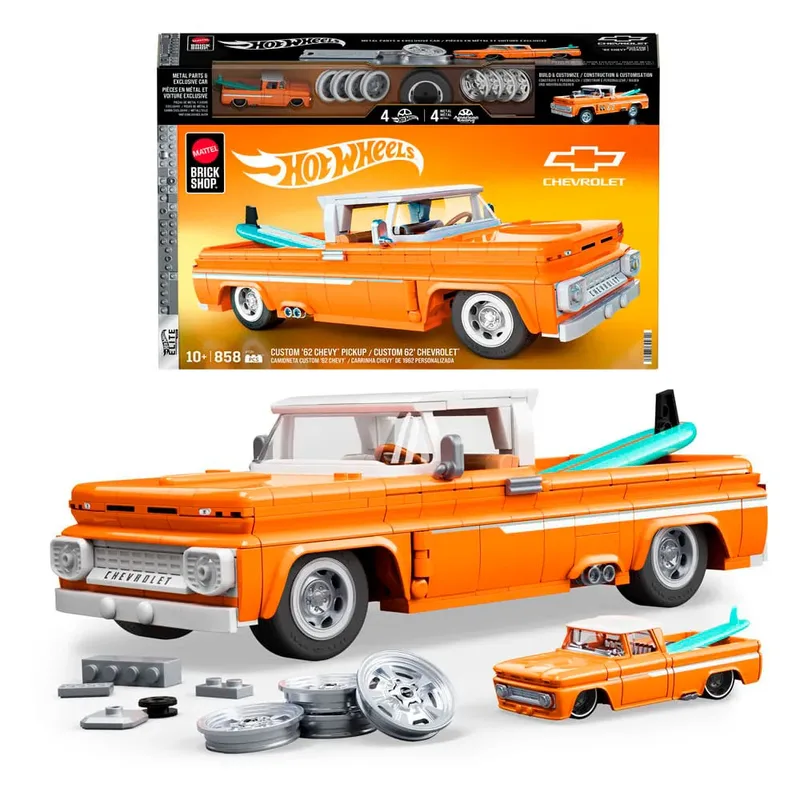 Hot Wheels Elite Series Custom ´62 Chevy Pickup Bouwset 1/16 van Mattel – productfoto 2 van 5