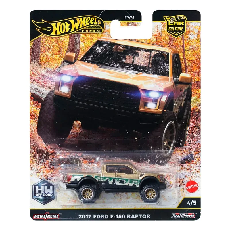 Hot Wheels Premium Car Culture Diecast Vehicle 1/64 2017 Ford F-150 Raptor Vehicles de Mattel en Multicolore – photo du produit 2 sur 5