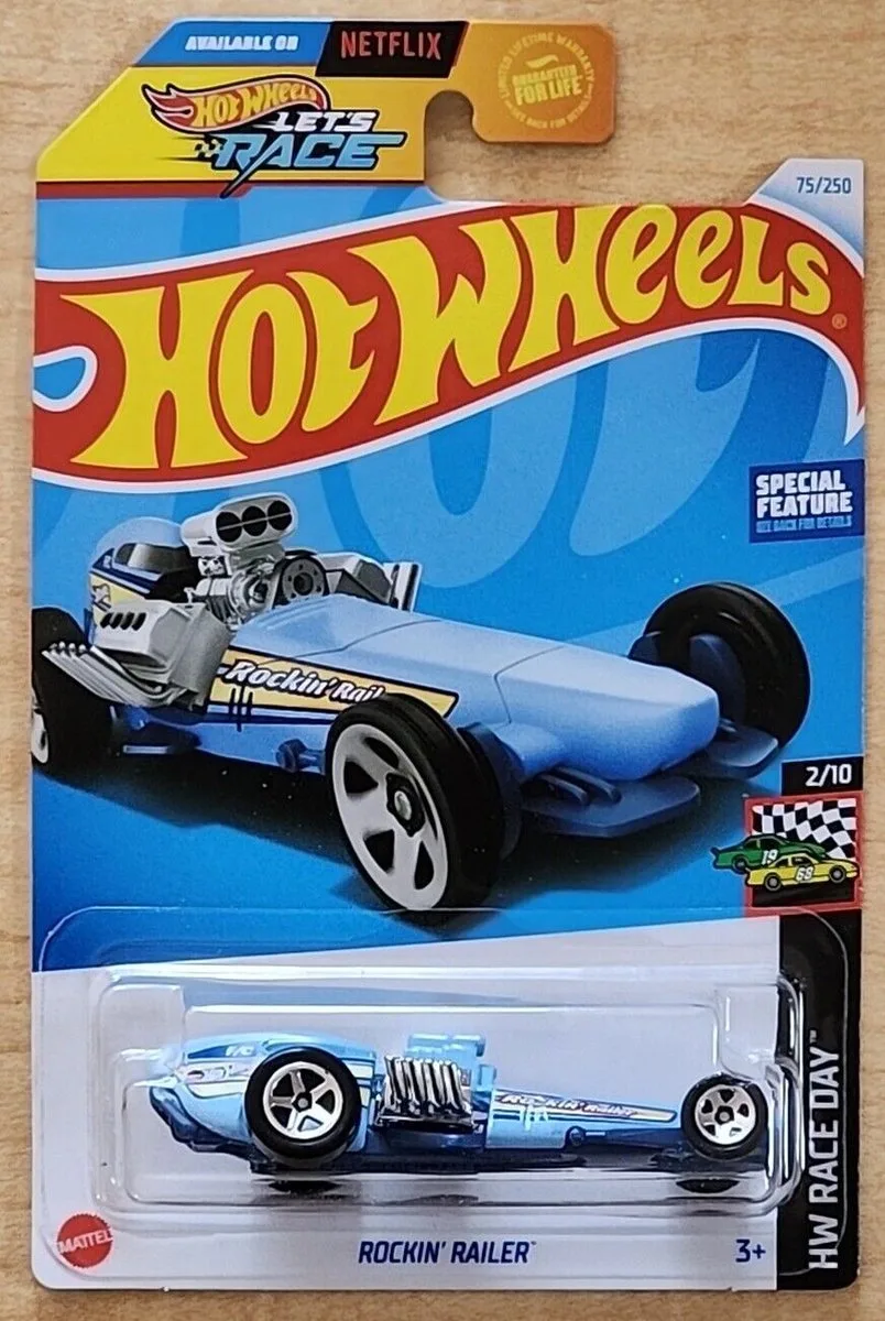 HOT WHEELS ROCKIN RAILER BLUE 75/250 (1:64) 2024 HW RACE DAY 2/10 van Mattel in Blauw – productfoto