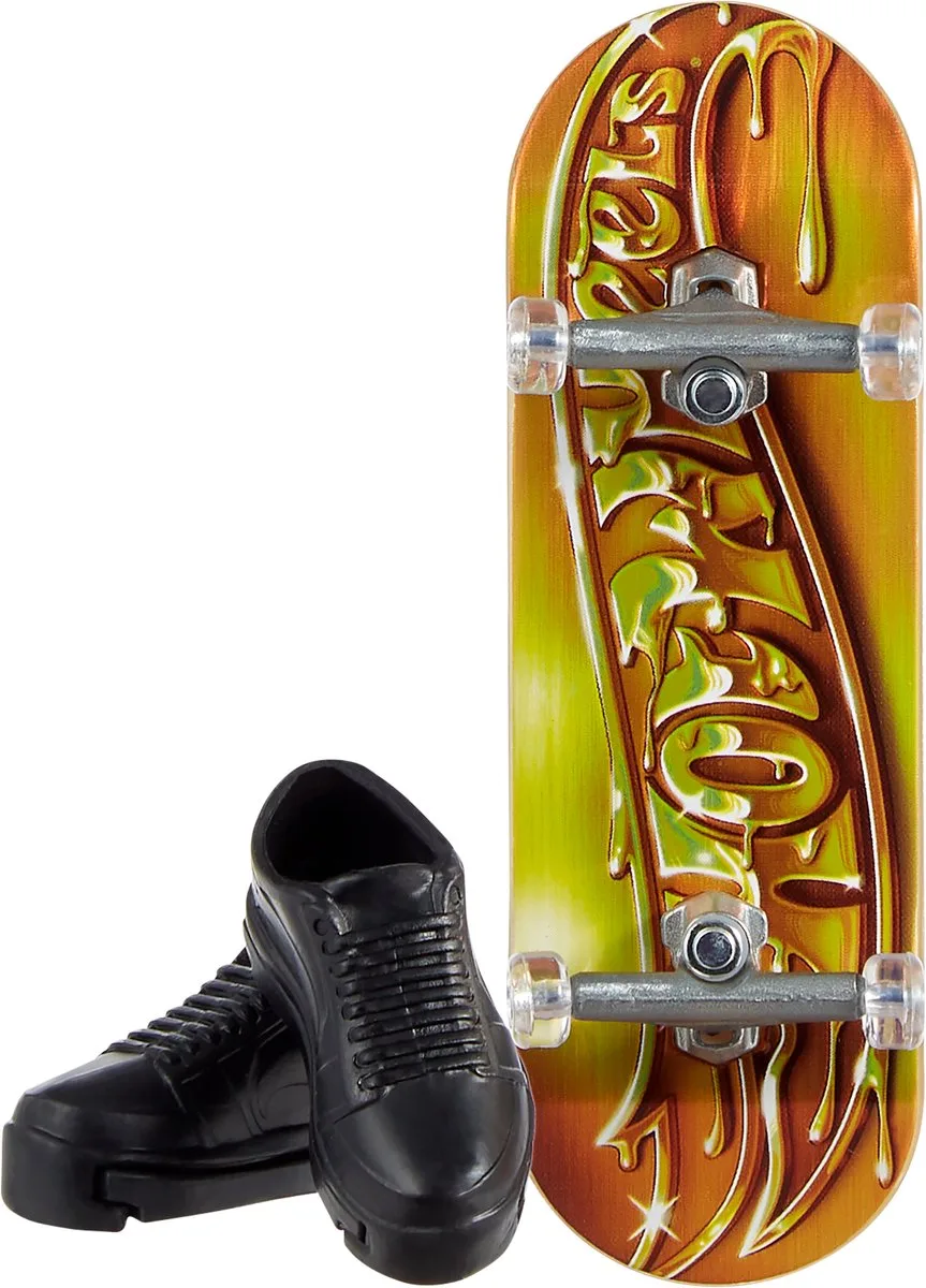 Hot Wheels Skate BOLD IN GOLD board, Vingerskateboard, 5 jaar van Mattel in Meerkleurig – productfoto