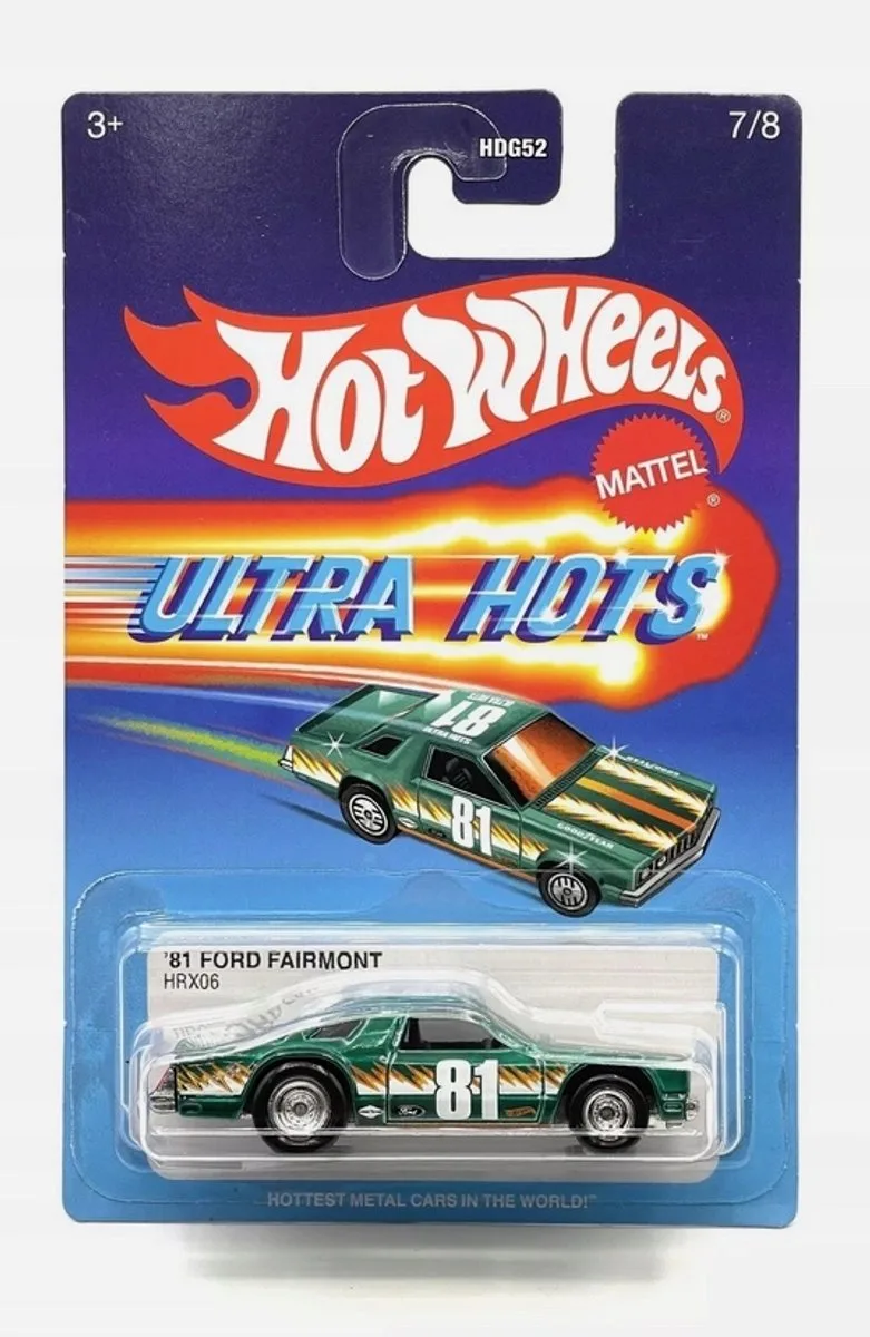Hot Wheels Ultra Host '81 Ford Fairmont HDG52 1:64 von Mattel in Grün – Produktfoto