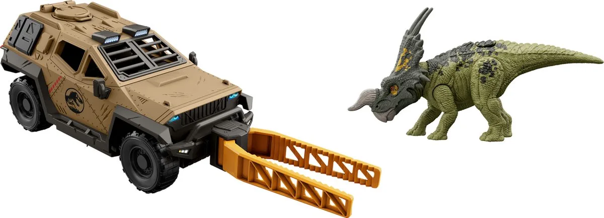 Jurassic World MISSION MAYHEM TRUCK Set, Vrachtwagen, 4 jaar, Kunststof, Zwart, Bruin de Mattel en Noir, Marron – photo du produit