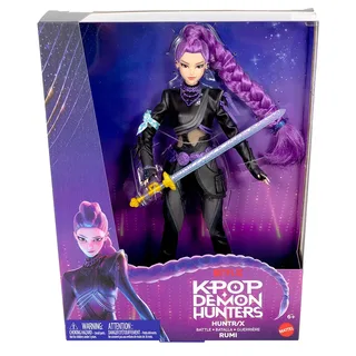 KPop Demon Hunters HUNTR/X Rumi - Luxe Modepop met gevechtsoutfit die aan en uit kan en zwaard by Mattel in Multicolour – product photo 6 of 6