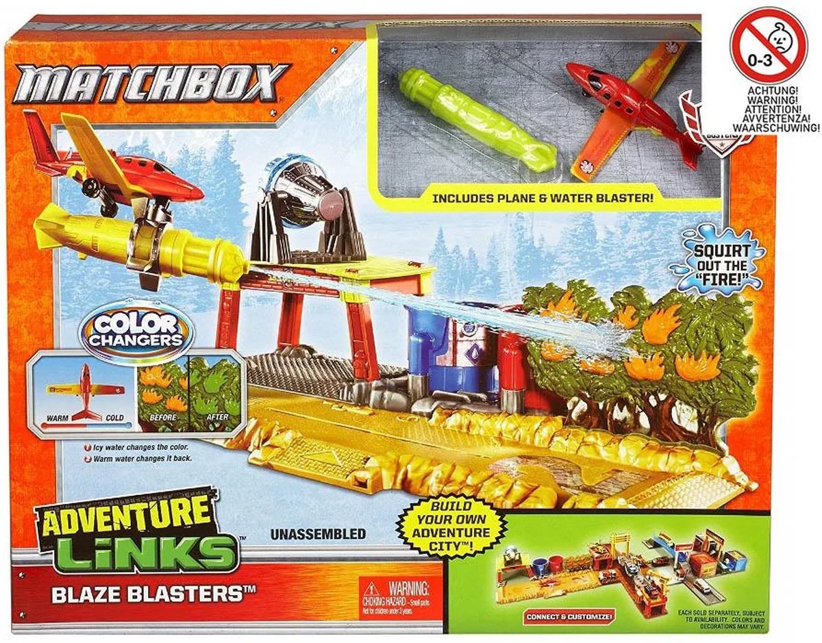 Matchbox Adventure Links Blaze Blaster van Mattel in Meerkleurig – productfoto