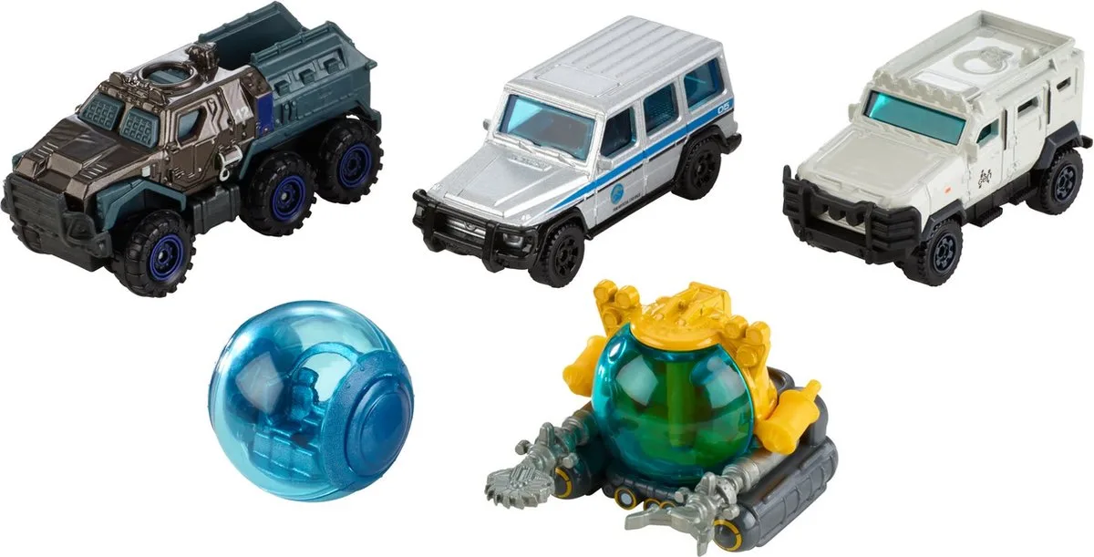 Matchbox - Jurassic World Movie set met 5 auto's van Mattel in Meerkleurig – productfoto