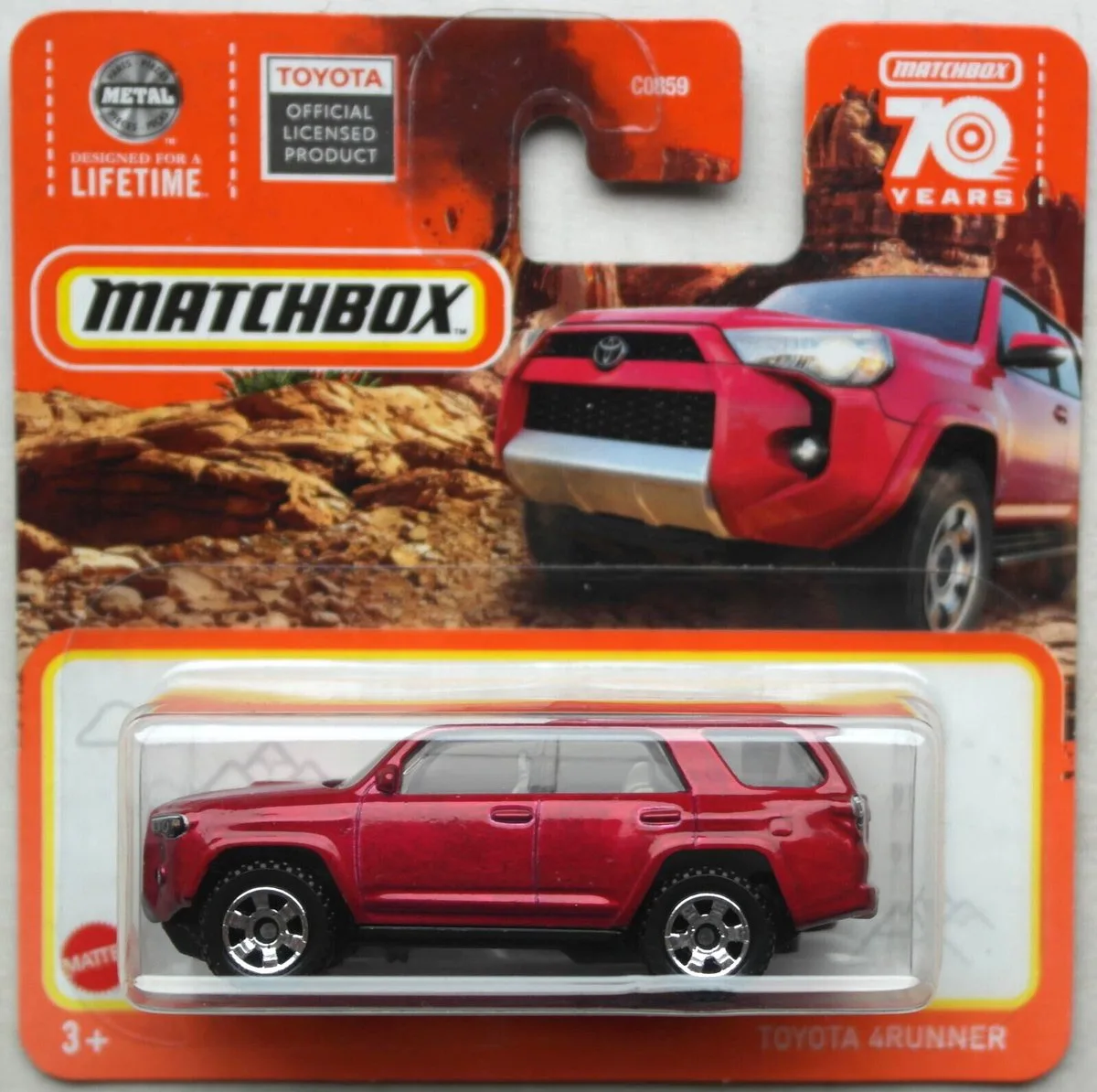 MATCHBOX TOYOTA 4RUNNER (R40A) 1:64 AUTO van Mattel in Metalic red – productfoto